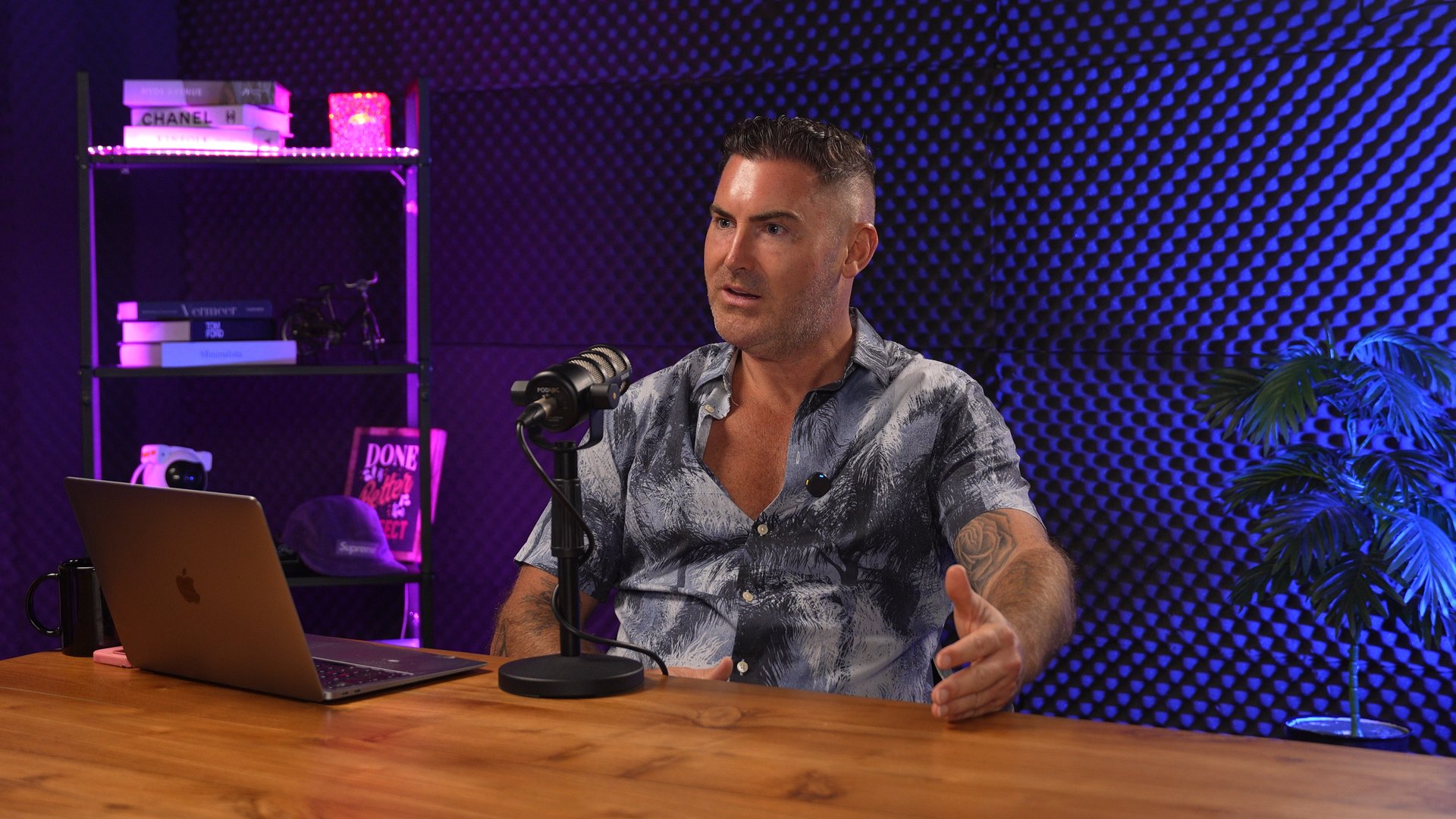 Matt Haycox in podcast studio