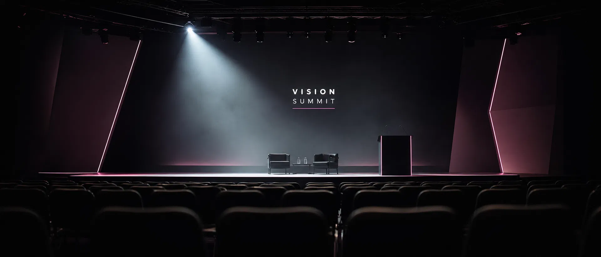 Conference stage spotlight